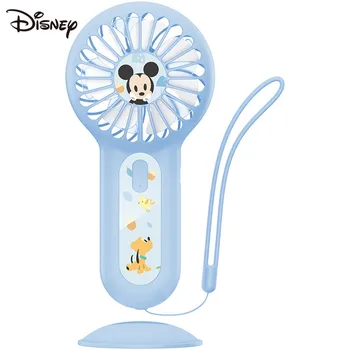 Disney certified ročni majhen ventilator, Mini USB polnjenje, prenosni twin-rezilo turboventilacijski, budilka