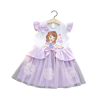 Disney Otroci Obleke za Dekleta Sneg Bel Kostum Princesa Obleko za noč Čarovnic, Božič Stranka, Cosplay Otrok Elegantna Oblačila