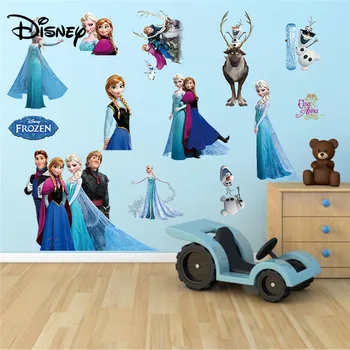 Disney Zamrznjene Piškotki Elsa Xuebao otroški Sobi Vrtec Ozadju Dekoracijo Okolju Prijazno Odstranljive Nalepke