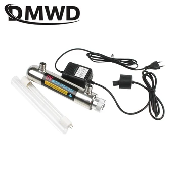 DMWD Vode, UV Dezinfekcija Sterilizator Cev Lučka Neposredno Pijačo Zdravljenje, Čiščenje, Filter za 0,5 gmp Aquarium Fish Tank Čistilec 6W