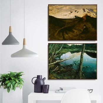 Doma Dekoracijo Umetnosti Stenske Slike Amo Dnevno Sobo, Poster Tiskanje Platna Slike Norveški Eilif Peterssen