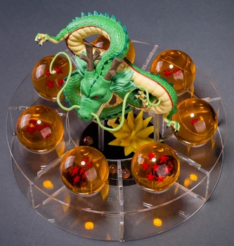 Dragon Ball Z Shenron PVC Slika figuras dbz dragon ball z Model Igrača esferas del dragon +7pcs PVC kroglice+polica Dragonball DIY53