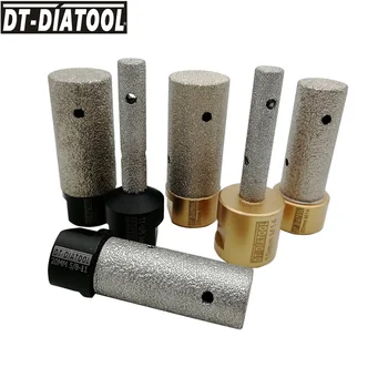 DT-DIATOOL 2pcs/nastavite Premer 20 mm, Vakuumske Brazed Diamond prst bitov za Porcelana Keramični slemenjak kamniti pult Z Navoj M14
