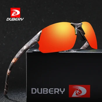 DUBERY Letnik Polarizirana sončna Očala, moška sončna Očala Za Moške UV400 Odtenki Vožnje Črni Kvadrat Oculos Moški 8 Barv Model 672
