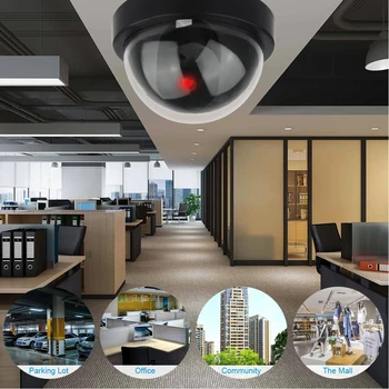 Dummy Kamera 2pcs Brezžični Simulirani Video Nadzor zaprtih prostorih/na prostem Z Utripajoča Rdeča Led Svetloba CCTV Home Security Surveilla