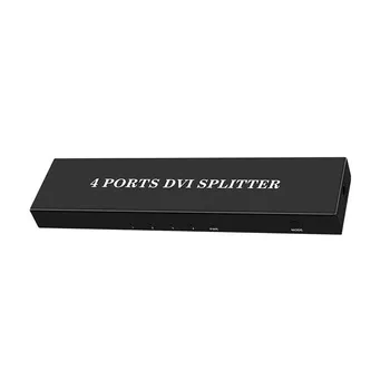 DVI Splitter 1x4 DVI Distributer 1 v 4 out DVI Divisor Splitter 1 do 4 za podporo 1920x1200 do 1080P za HDTV