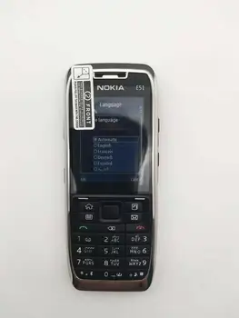 E51 Original Nokia E51 Mobilni Telefoni Bluetooth JAVA WIFI Odkleniti Mobilni Telefon Obnovljen Na Zalogi
