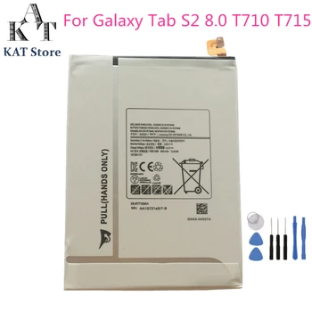 EB-BT710ABA EB-BT710ABE 4000 mah Tablet Baterija Za Samsung Tab Galaxy S2 8.0 SM-T710 T713 T715 Zamenjavo Baterije AAA Kakovosti