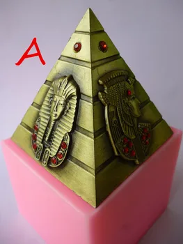 Egipt piramida mousse torta plesni DIY mavca sveča 3D plesni čokoladni puding silikonsko plesni torto kuhinja, kuhanje orodja
