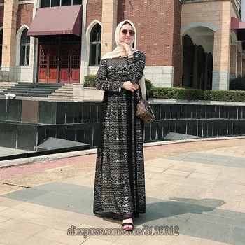 Eid Mubarak Čipke Abaya Dubaj Turški Muslimani Obleko Islam Oblačila Abayas Za Ženske Večerne Obleke, Oblačila Hidžab Caftan Kleding Tam Kaftan