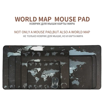 Ekstra Velika Mouse Pad Stari Zemljevid Sveta Iger na srečo Mousepad Anti-slip Naravne Gume Gaming Miška Mat Zaklepanje Rob za Dota2 LOL