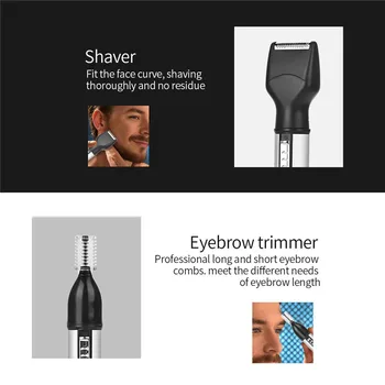 Električni Nos Hair Trimmer Clipper za Moški Brivnik USB Polnilne Uho Obrvi Brado Sideburns Odstranjevalec Dlak Britev Varno Nega Obraza