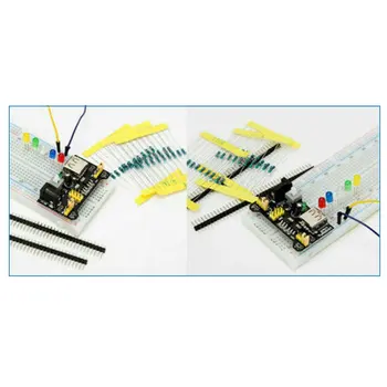 Elektronske Komponente Razvrstan Komplet za Arduino Raspberry Pi STM32 z 830 Tie-točk Breadboard Napajalni Sklop