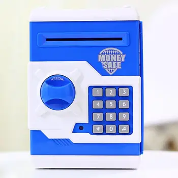 Elektronski šparovček ATM Mini Geslo Denar Polje Varnost Žvečilni Denarnih Kovancev Shranjevanje Polje Avtomatski Polog Bankovcev Otroci Darilo