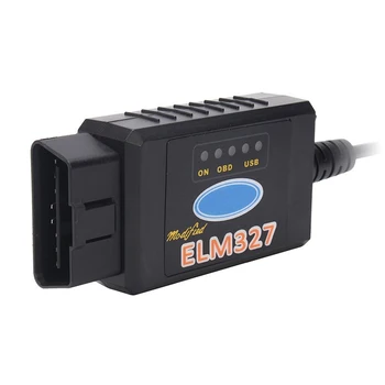 ELM327 obd2 skener USB OBD2 Spremenjen Diagnostični Optičnega automotriz Stikalo Orodje Reader za Ford MS-LAHKO HS-LAHKO Mazda Nova