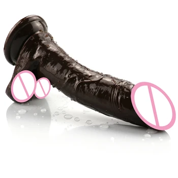 Erotično Mehkega Jelly Vibrator Realne Bullet Analni Vibrator Crystal Trak na Velik Penis Sesalni Igrače za Odrasle Sex Igrače za Ženske