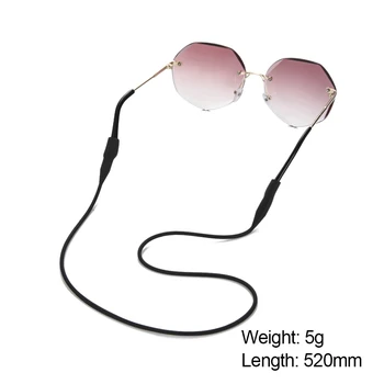 EUEAVAN 12pcs 52 cm Silikonski Očala Verige Sunglass, Vrvica za Otroke Očala Trak Visi na Vratu Debelo Dodatki