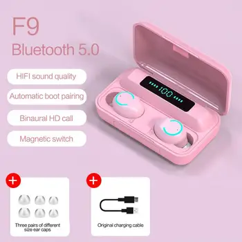 F9-9 TWS Macarons Barve Dotaknite se možnosti Brezžično Bluetooth 5.0 Slušalke za V uho Hrupa Preklic Bluetooth Slušalke Stereo Slušalke