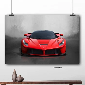 Ferrari Plakat Sodobne Umetnosti Rdeči Športni Avto Super Avto, Poster Tiskanje Wall Art Slike, Barvanje Sten Umetnosti za Dnevni Sobi Doma Dekor