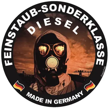 Fini prah nalepke Posebno značko DIESEL Okoljska plaketa Euro 4 6 folije