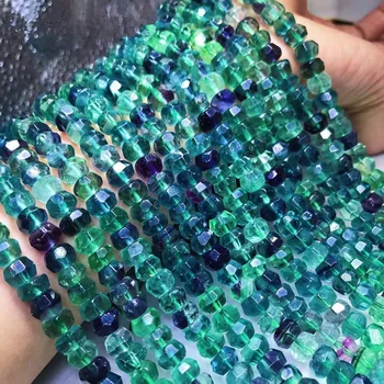 Fluorite okroglih gladko 8*5 mm za DIY nakit, izdelava svoboden kroglice FPPJ debelo biseri narave gemstone