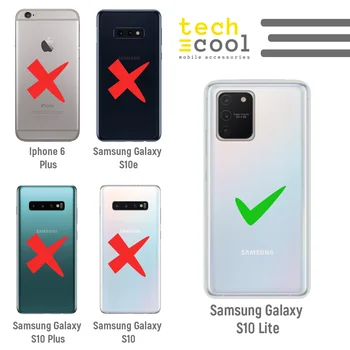 FunnyTech®Stojalo ohišje za Samsung Galaxy S10 Silikonski Lite l Nočna mora Božič vers. Črna