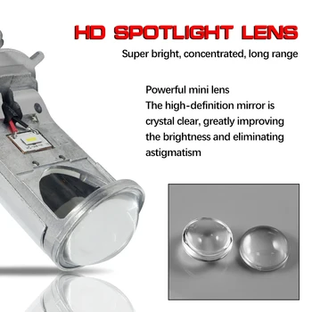 FUXUAN H4/9003/HB2 mini led objektiv lučka za visoko/kratki svetlobni projektor Avto Smerniki Žarnice 3000k 4300k 6000k 8000k žarnice za avto