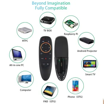 G10 Glas Zraka Miško 2,4 GHz Brezžična Google Mikrofon Daljinski upravljalnik, IR Učenje 6-osni Žiroskop za Android TV Box PC Box