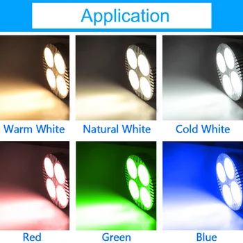 GreenEye PAR30 35W indikatorska Lučka LED Žarometi, AC 220V 240V RGB led par Lampara za Domačo Razsvetljavo SMD 2835 Super Svetla Lampara E27