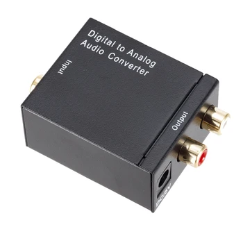 Grwibeou DAC Adapter Digitalno Analogni Avdio Pretvornik Optični Toslink Koaksialni Signal, da RCA R/L Audio Dekoder Ojačevalnik