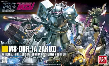 Gundam Model HG 1/144 MS-06R-1A ZAKU II WHITE WOLF GUNDAM PRIPRAVLJEN PLEAYER EN Oklep Unchained Mobilne bo Ustrezala Otroci Igrače