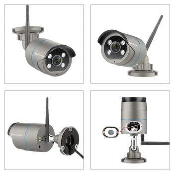 H. 265 8CH 1080P Brezžični NVR Kit CCTV Sistema za zaščito, 2MP, IR-CUT Prostem dvosmerni Audio Wifi Kamera P2P Video Nadzor Set