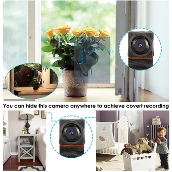 HD 1080P DIY Prenosni WiFi IP Mini Kamera P2P Brezžični Micro webcam mini Kamere, Video Snemalnik Podpira Oddaljeno Pregledovanje