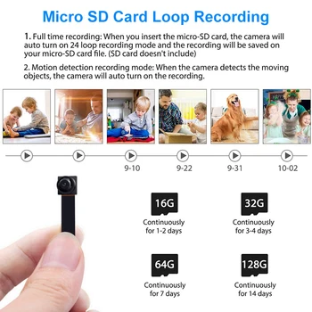 HD 1080P DIY Prenosni WiFi IP Mini Kamera P2P Brezžični Micro webcam mini Kamere, Video Snemalnik Podpira Oddaljeno Pregledovanje