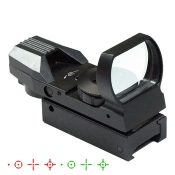 HD101 Holografski Red Dot Laser Pogled 4 Reticle Taktično Področje Collimator Optični Lov Airsoft Optika fit 20 mm Weaver Železnici