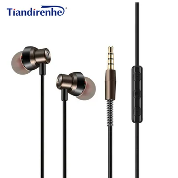 HEADROOM MS18 in-ear Slušalke z Mikrofonom HIFI Šport Teče Glasbo, Slušalke, ušesni Čepi Stereo Bas za iPhone 6 6s xiaomi MP3 Predvajalnik
