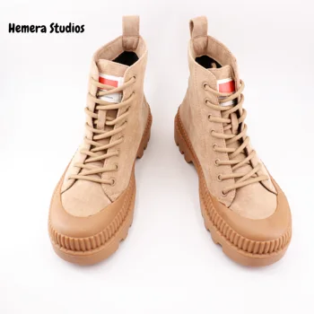 Hemera Studios žensk boot čevlji 2020 platformo čipke-up multi-barvne Superge moda za novo kolekcijo