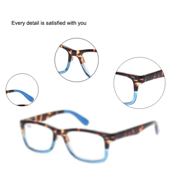 Henotin Nove klasične Obravnavi Očala za Ženske spomladanski tečaj pravokotne očala okvirji Udobno pisane bralci