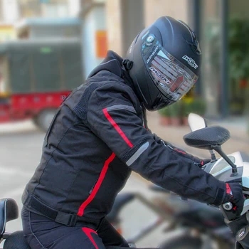 HEROBIKER Motoristična Jakna Moški Moto Windproof Vožnjo Jakno Telo Oklep Zimski Motokros Dirke Jakno Obleko Nepremočljiva M-3XL