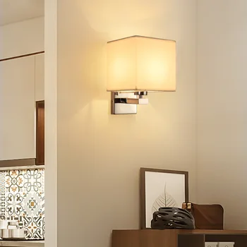 Hotel Postelji Kocka Stenske Luči Spalnica varčna LED Toplo Bela E27 Svetilko z Žarnico