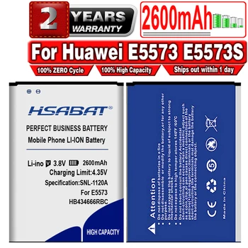 HSABAT HB434666RBC 2600mAh Baterija za Huawei E5573 E5573S E5573S-32 E5573S-320 E5573S-606 E5573S-806