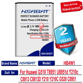 HSABAT Novo 4700mAh HB4W1 Mobilnega Telefona Baterije Za Huawei G510 T8951 U8951d Y210c C8951 C8813 C8813D Y210C G520 Y210 Baterije