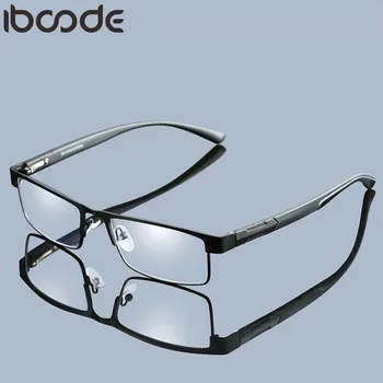 Iboode Moških Titanove Zlitine Obravnavi Očala, ki Niso Okroglih 12 Sloj Prevlečen Leče Retro Poslovnih Daljnovidnost Recept Očala