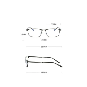 Iboode Visoko Kakovostne Kovine Obravnavi Očala Proti Modra Svetloba Povečevalno Presbyopia Moški Ženske Očala 0 1.0 1.5 2.0 2.5 3.5 4.0