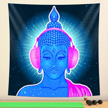 Indijski Buda meditacija čakro psihedelični scene doma dekoracijo tapiserija Hipi Bohemian dekoracijo Datura stanja
