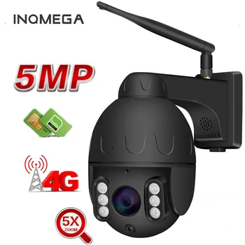 Inqmega Wifi PTZ IP 1080P Kamera 5MP Super HD 5X Zoom dvosmerni Audio Brezžični Prostem 60m IR Video Home Security Kamera P2P
