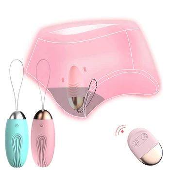 Insertable Vibracijsko jajce Vaginalne massager G-spot Stimulator USB polnjenje Daljinski upravljalnik 10 Hitrost Vibrator Sex Igrače Ženske