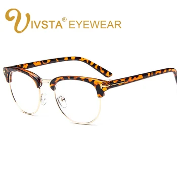 IVSTA TF8015 Optični Okvir Pol Platišča Očala Očala Okvirji za Moške Kratkovidnost Modne blagovne Znamke TF Meri Nerd Prevelik Demi