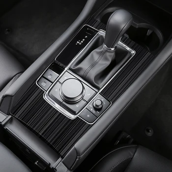 Iz nerjavečega Jekla, Notranjost Avtomobila Vode, Skodelico Imetnika Okvir Pokrova Trim Dekoracijo Nalepke Za Mazda 3 Axela 2019 2020 BP Dodatki