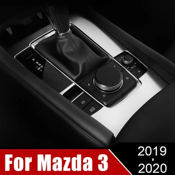 Iz nerjavečega Jekla, Notranjost Avtomobila Vode, Skodelico Imetnika Okvir Pokrova Trim Dekoracijo Nalepke Za Mazda 3 Axela 2019 2020 BP Dodatki